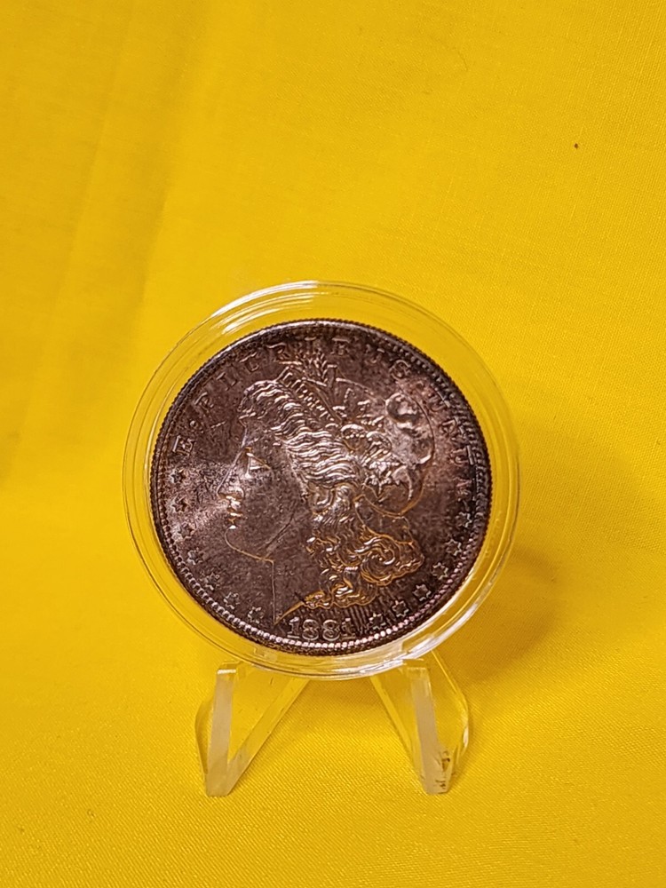 1881-S $1 Morgan Silver Dollar~TONED