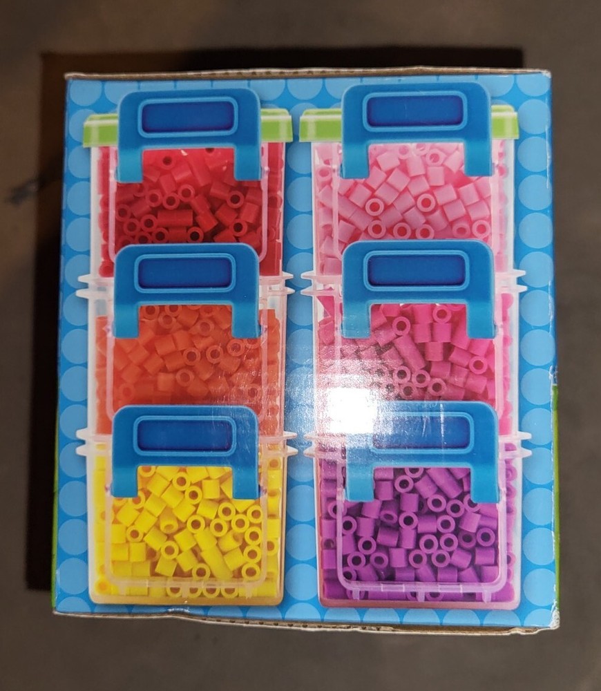 Perler Bead Organizer Small Stackable Storage Containers, 12pc.