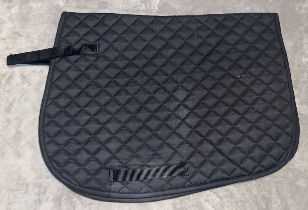 DOVER BLACK A/P QUILTED SADDLE PAD 23'' X 37''