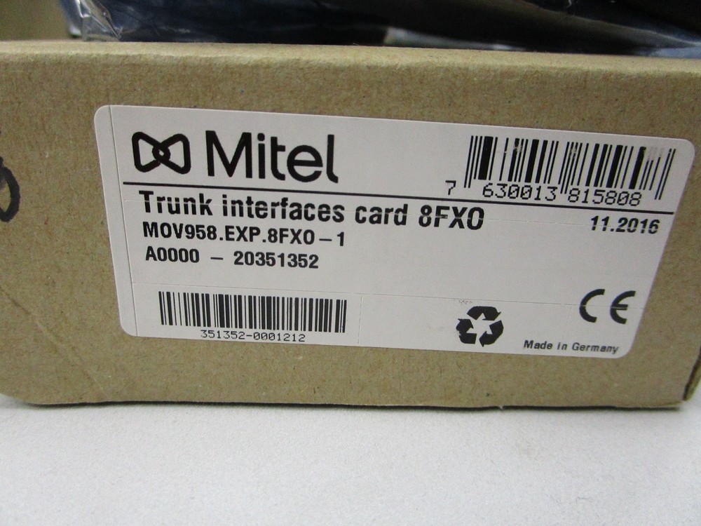 Mitel Trunk Interface card 8FX0 20351352