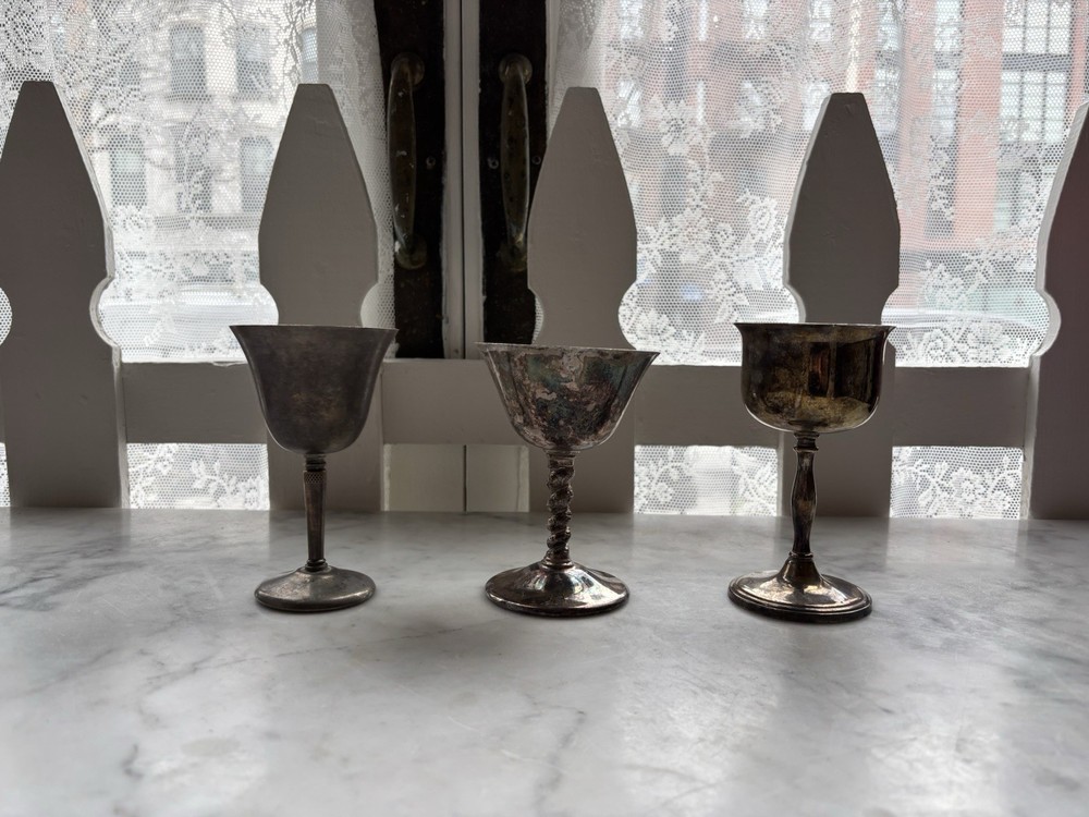 Silver Antique Cups 31pc