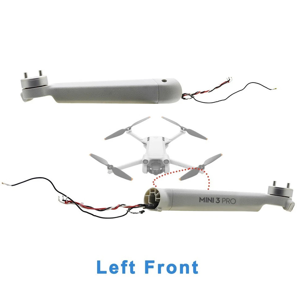 For DJI Mini 3 Pro Front Left Original Arm With Motor Replacement OEM