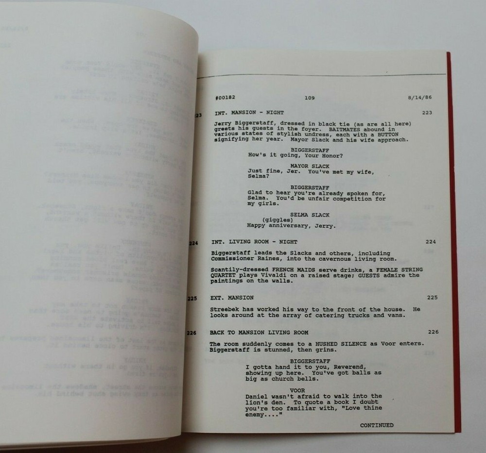 DRAGNET / Tom Mankiewicz 1986 Screenplay, Dan Aykroyd & Tom Hanks Crime Comedy