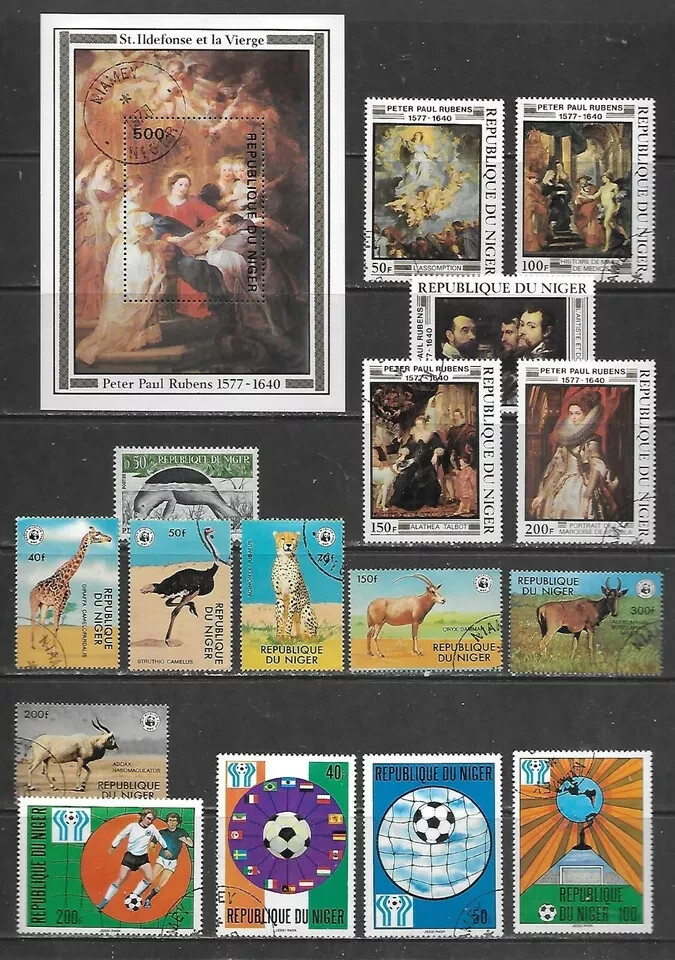 Spain, Netherlands, Niger & Norway Selection six scans all shown