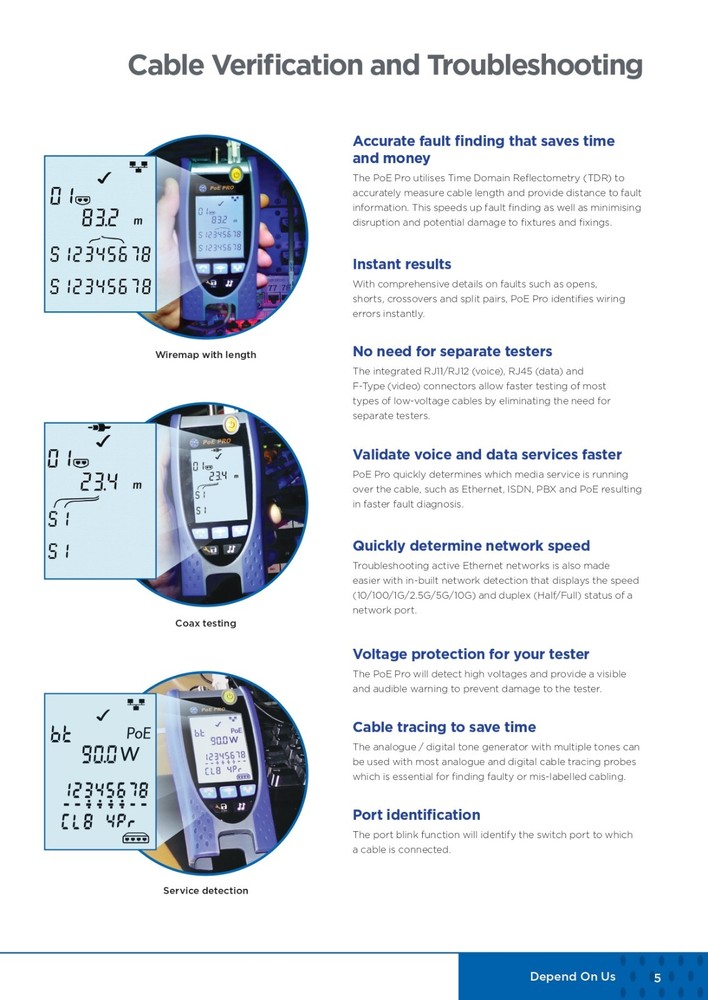 Trend Networks PoE PRO Tester PoE