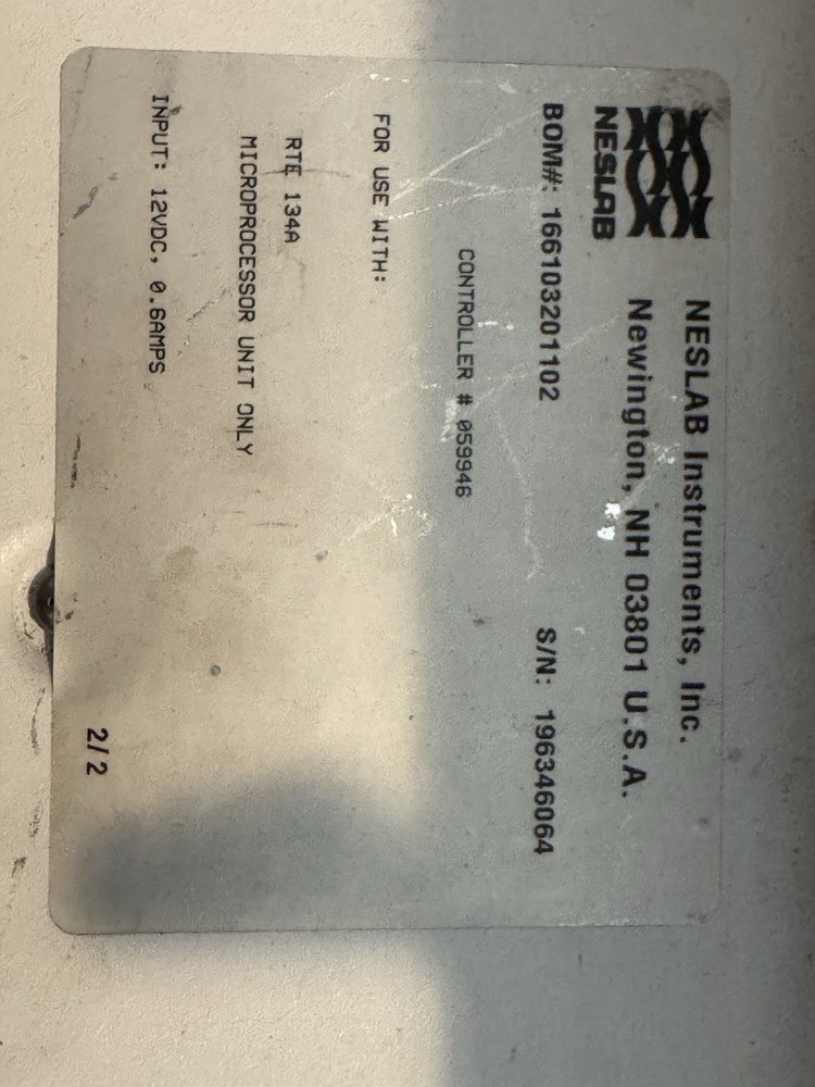 NESLAB CONTROLLER 058346 OEM REPLACEMENT CONTROL BOX TESTED WORKING