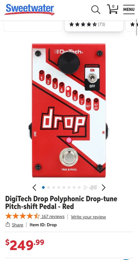 DigiTech DROP Polyphonic Drop Tune Pedal