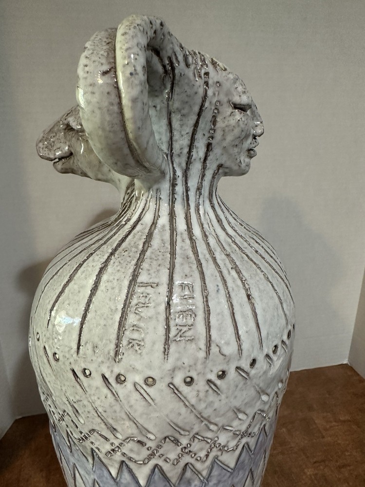 Fhen 20” Tall Vase Sculpture Pottery