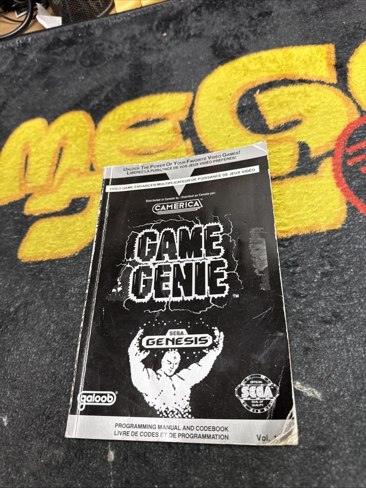 Game Genie Sega Genesis Programming Manual & Codebook Vol 1 1992 Galoob