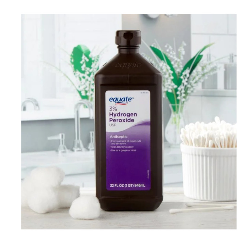 Equate 3% Hydrogen Peroxide Liquid Antiseptic, 6 Pack, (6 x 32 fl oz)