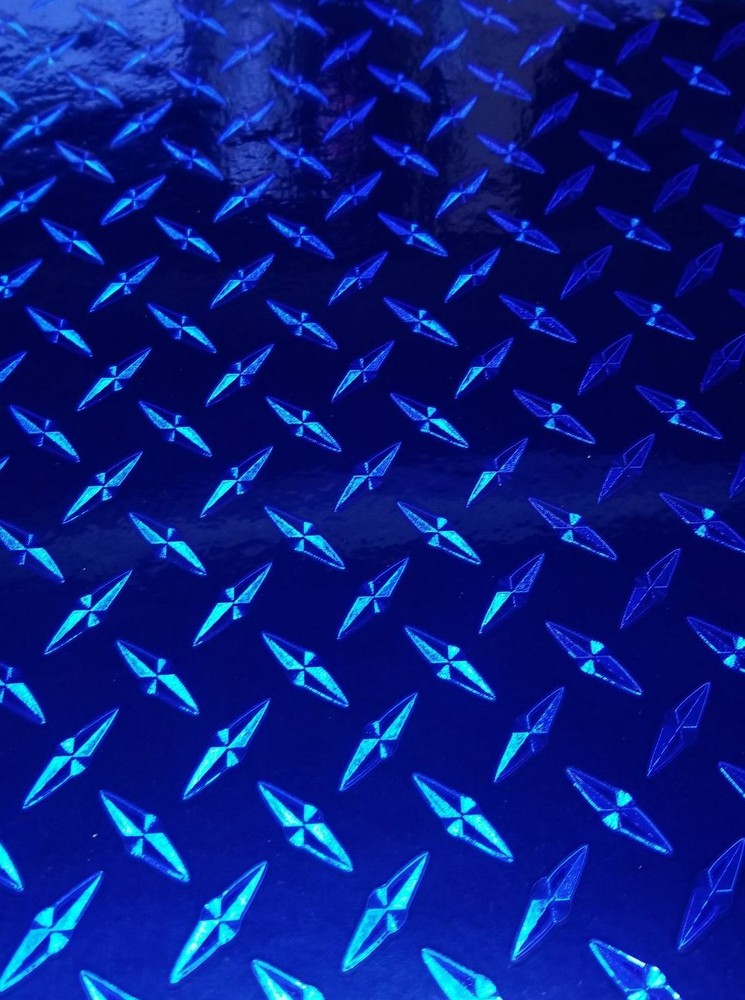 Royal Blue Diamond Plate Sign Plotter Cutter Vinyl Roll