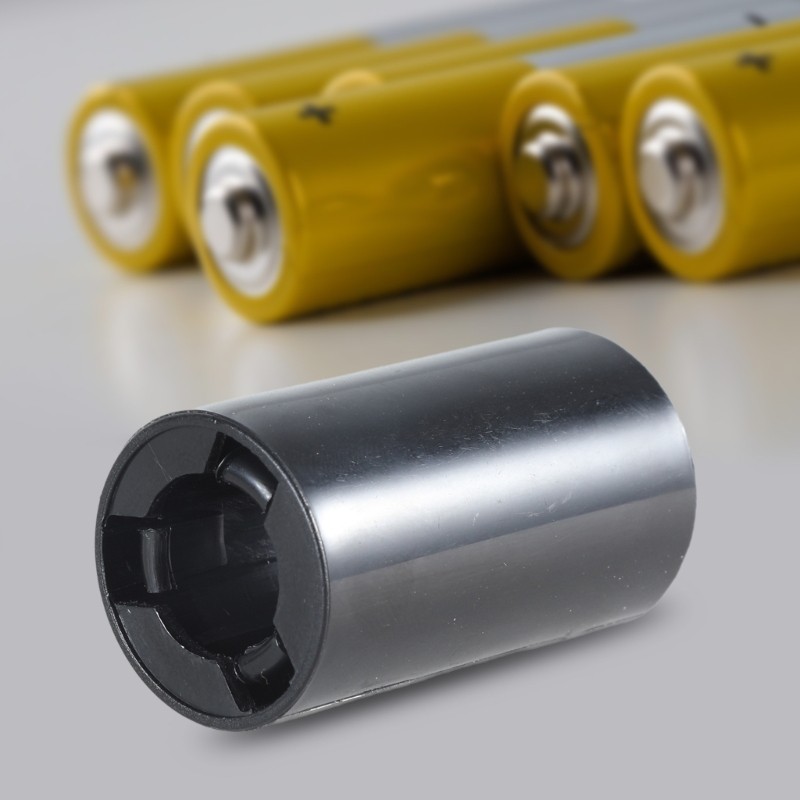 Small AA to C Battery Convertor Shell C Size Battery Adapter Convenient Storage