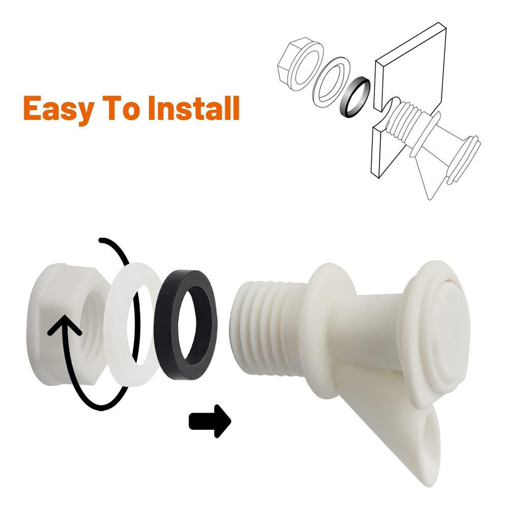 Push-Button Spigot Cooler Replacement, Compatible with Igloo 3 Pack