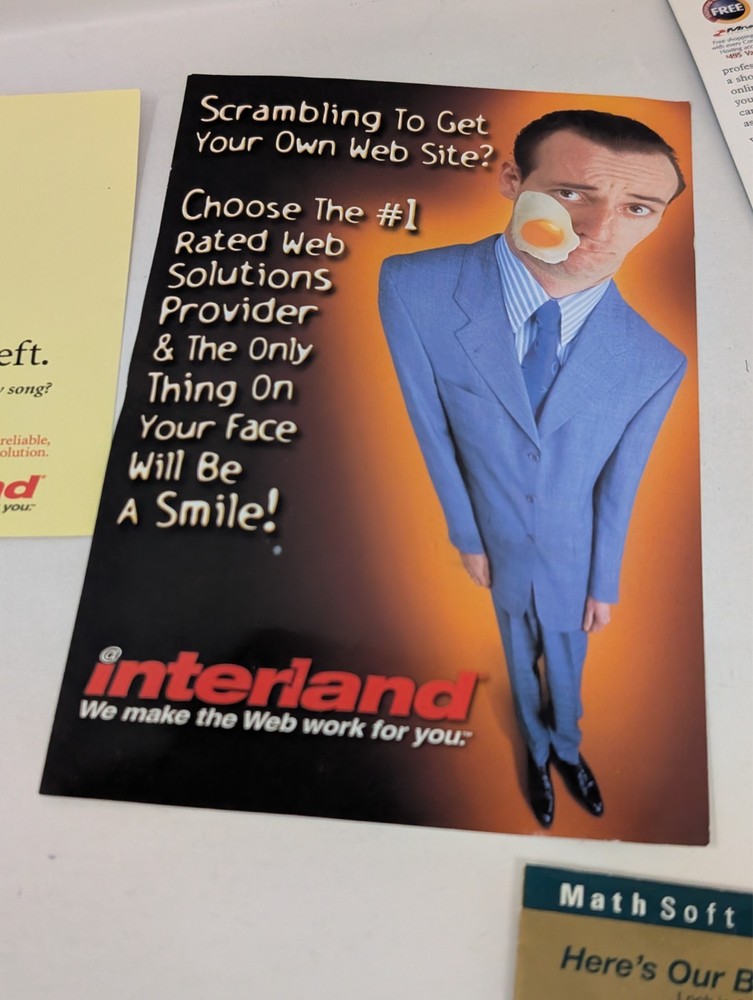 Matlab Mathsoft Earthlink Interland PC Computer Internet Advertising Ads Y2K VTG