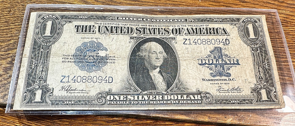 1923 $1 US Large Silver Certificate Nice Original VF CHRC