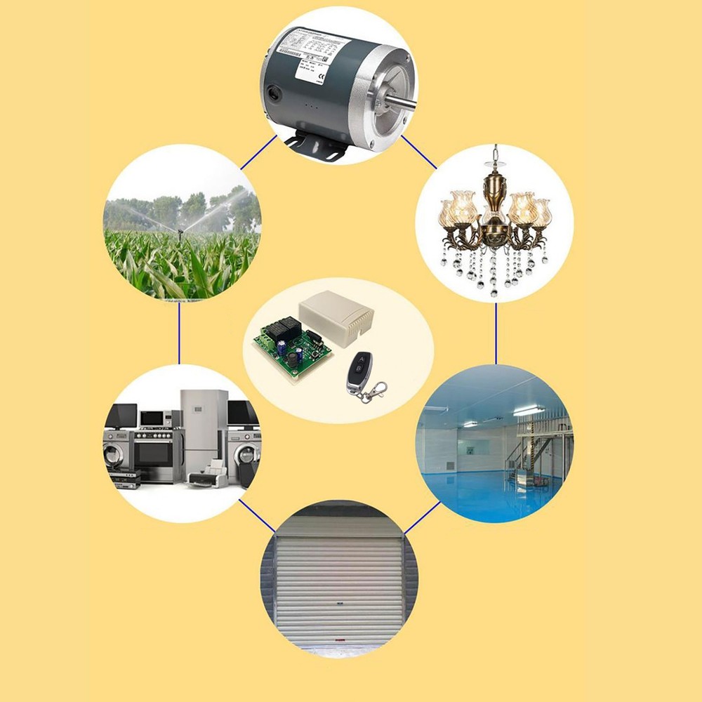 433MHz Universal Wireless Remote Control DC RF Relay Transmitter -107dbm