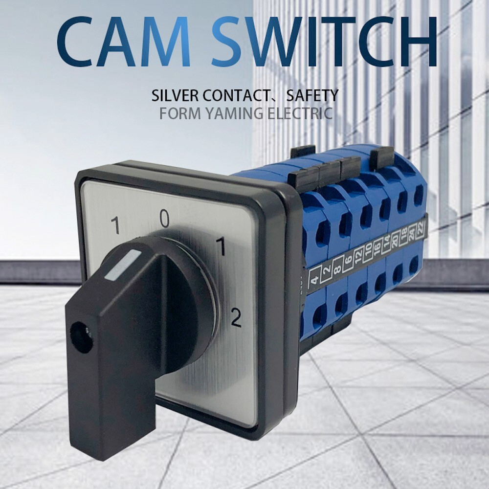 Cam Switch Rotary Changeover 5 Positions 24 Terminals Panel Mounting Power DIY