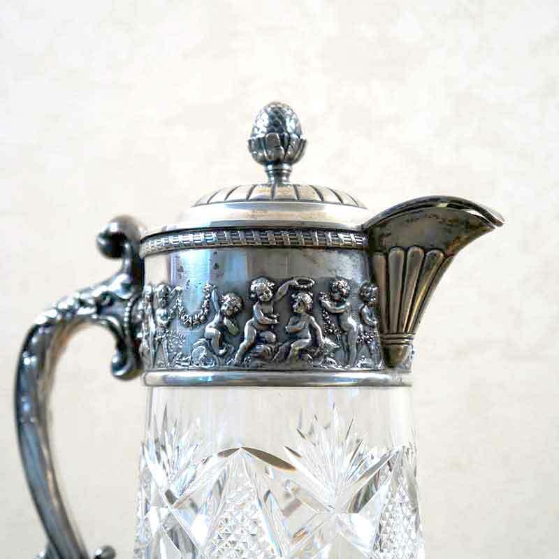 Crystal Silver Gilt Pitcher