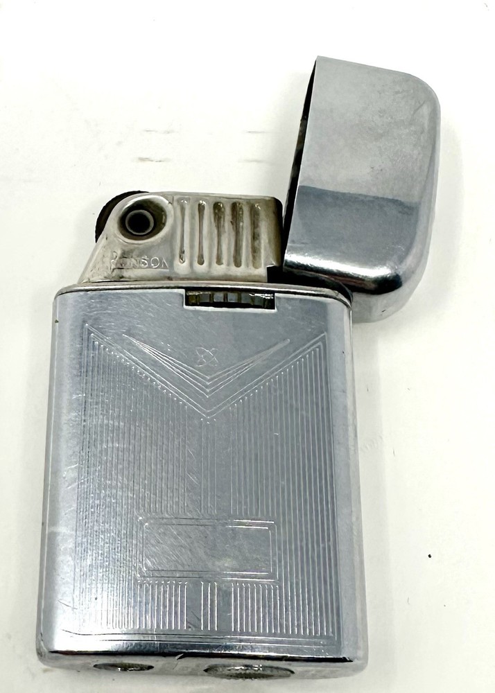 Ronson Varaflame Windlite Chrome Cigarette Lighter Needs Butane Sparks