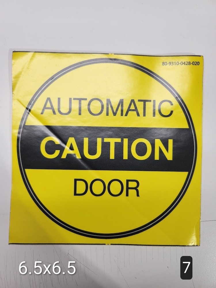 6 x 6 Blue Vinyl Handicap Accessible Sticker