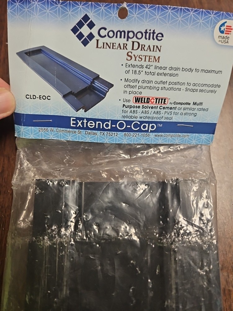 Extend-O-Cap CLD-EOC Extension Compotite Linear Drain System