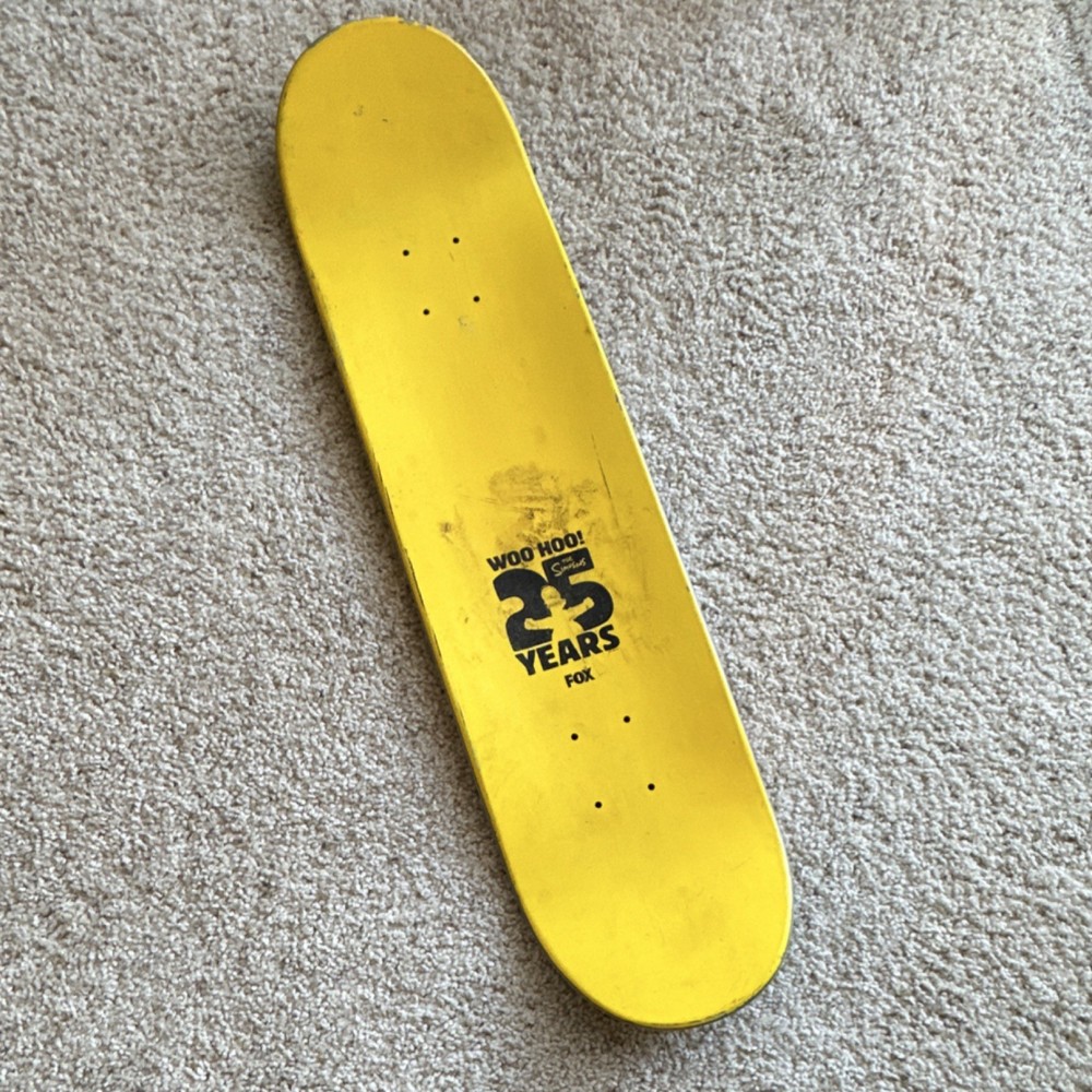 Fox Simpsons 25th Anniversary Skateboard Deck The Simpsons Animation Graphic