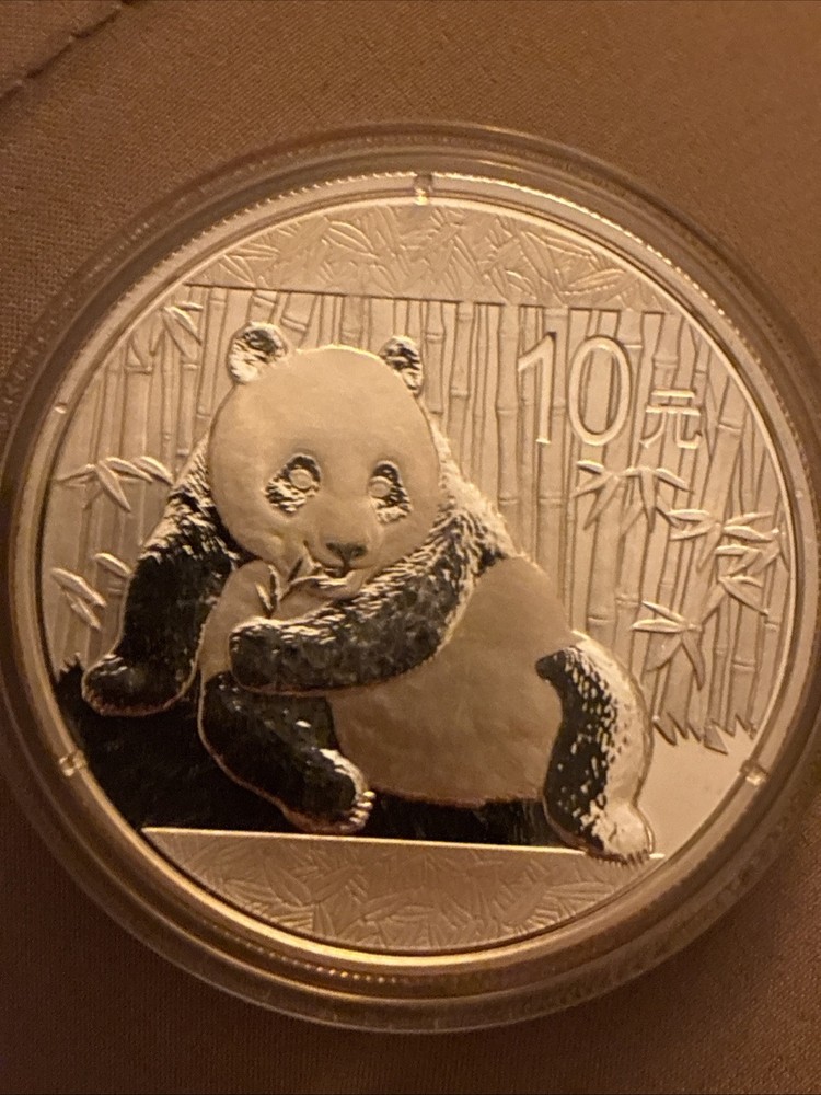 2015 1 oz chinese silver panda coin Flawless Uncirculated