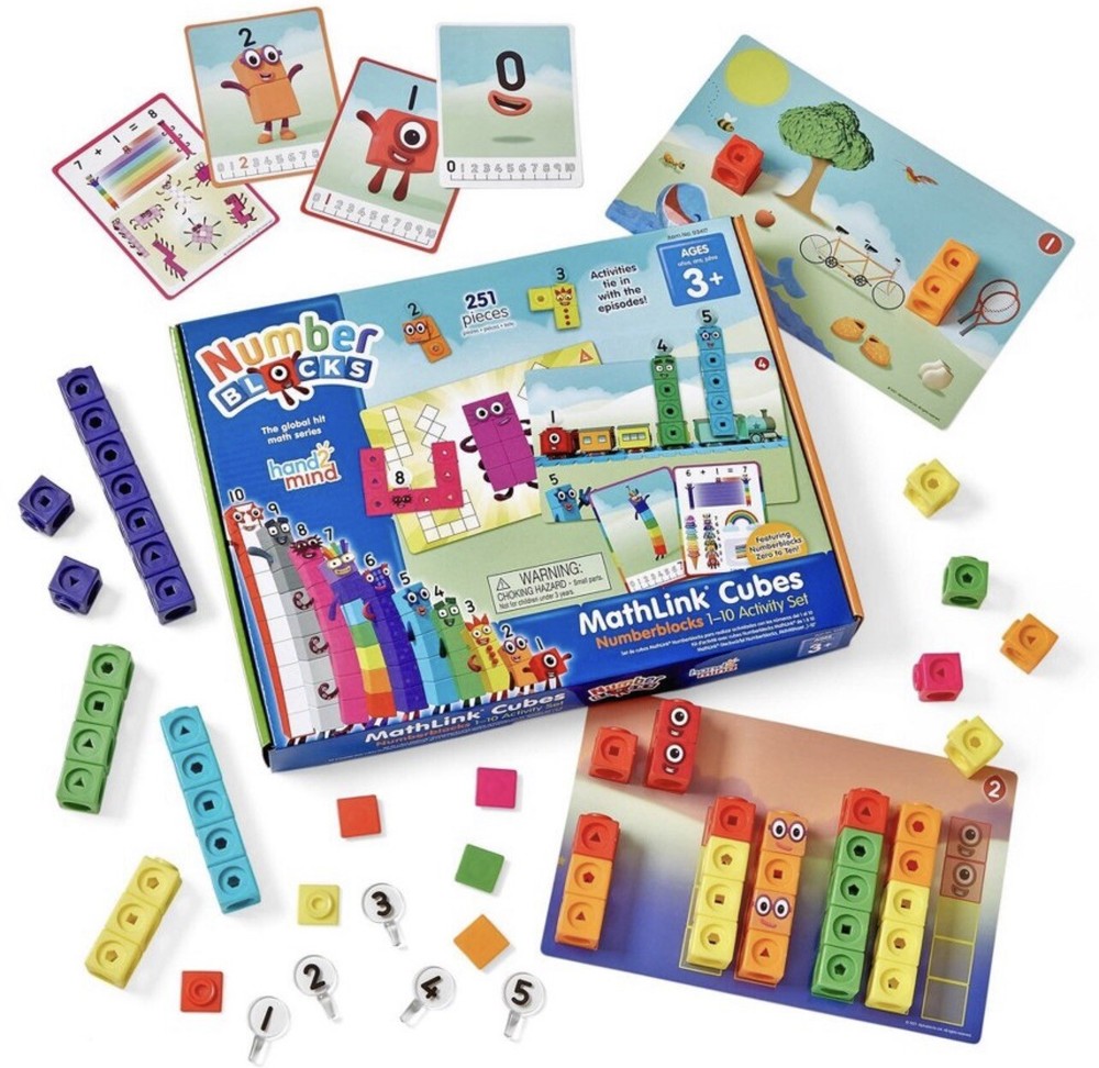 hand2mind MathLink Cubes Numberblocks 1-10 Activity Set, 30 Activities NEW