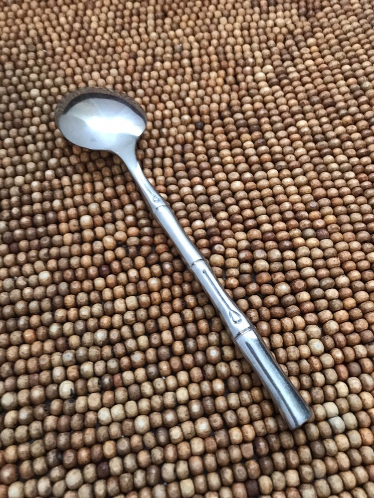 Hampton Silversmiths Stainless 3~Sections BAMBOO Place Soup Spoon 7.75”