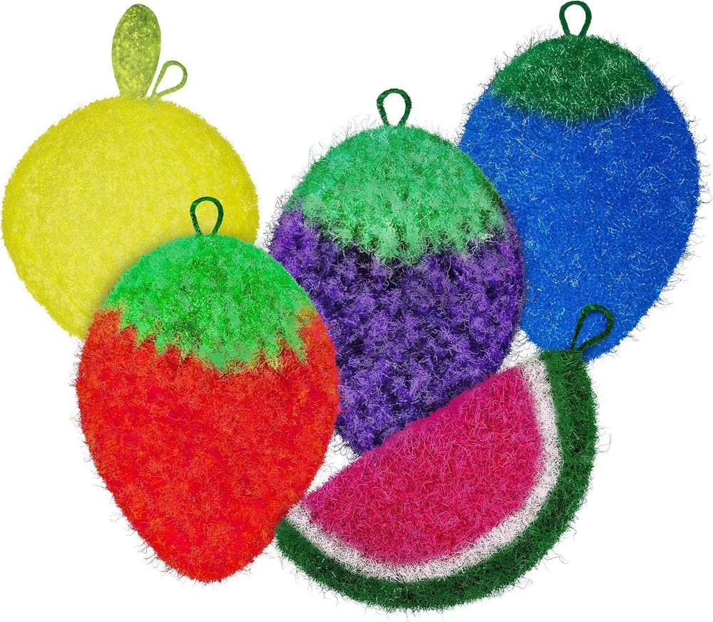 Non-Scratch Dish Scrubber-Long Lasting & Odorl, Safe on