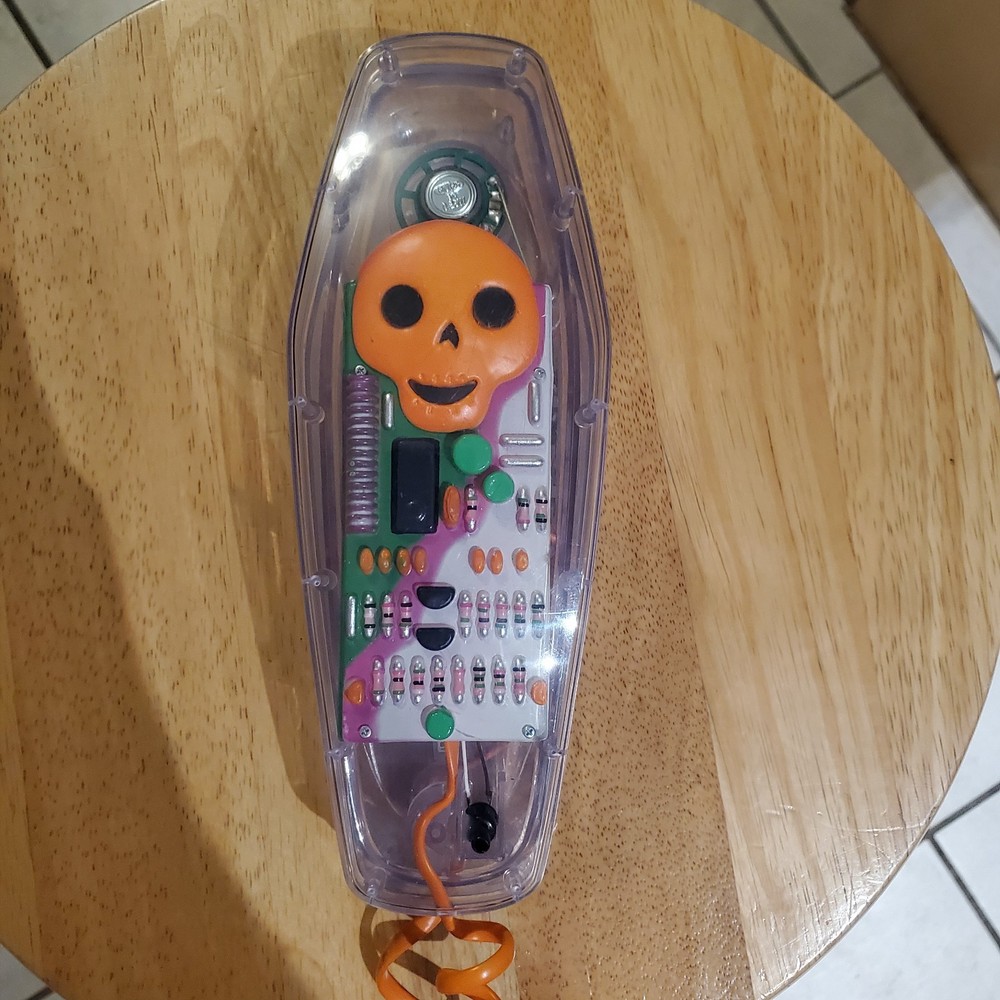 Translucent Haunted Halloween Retro Telephone Hyde and Eek! Tested Animated EUC!