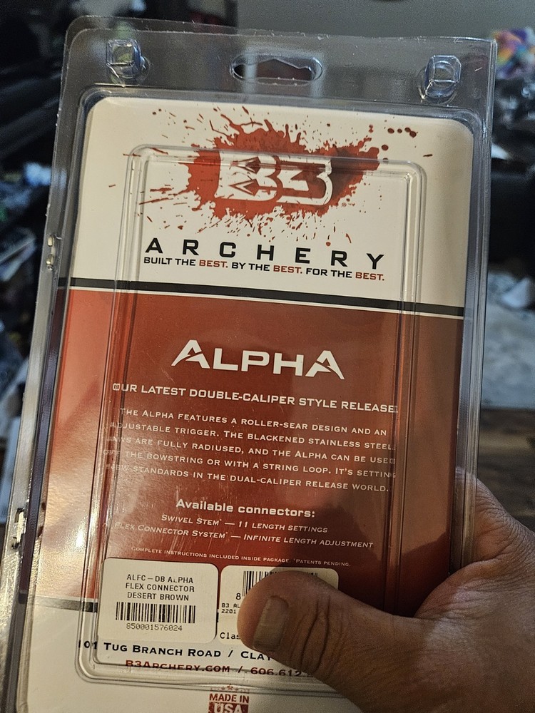 B3 Archery Alpha Desert Brown Release Aid with Flex Connector System