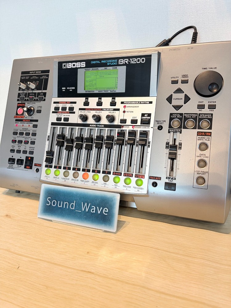 BOSS BR-1200CD Digital Recording Studio Multitrack Recorder MTR CD Burner Tested