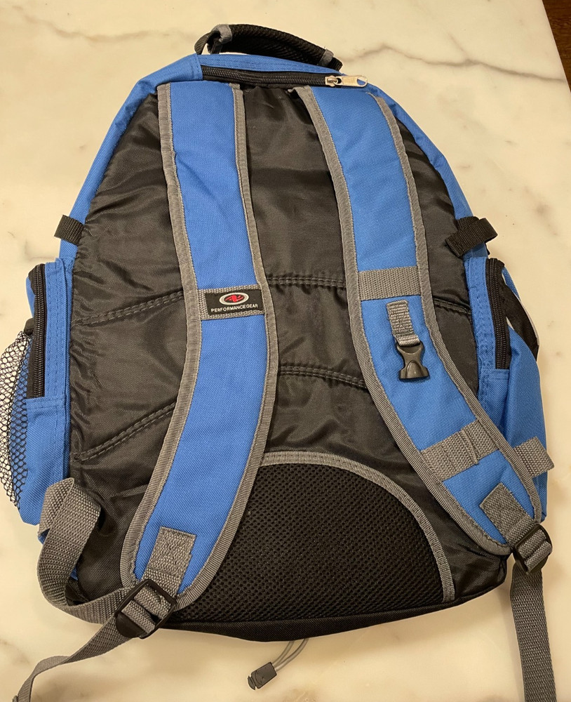 Performance Gear Blue Hiking Backpack
