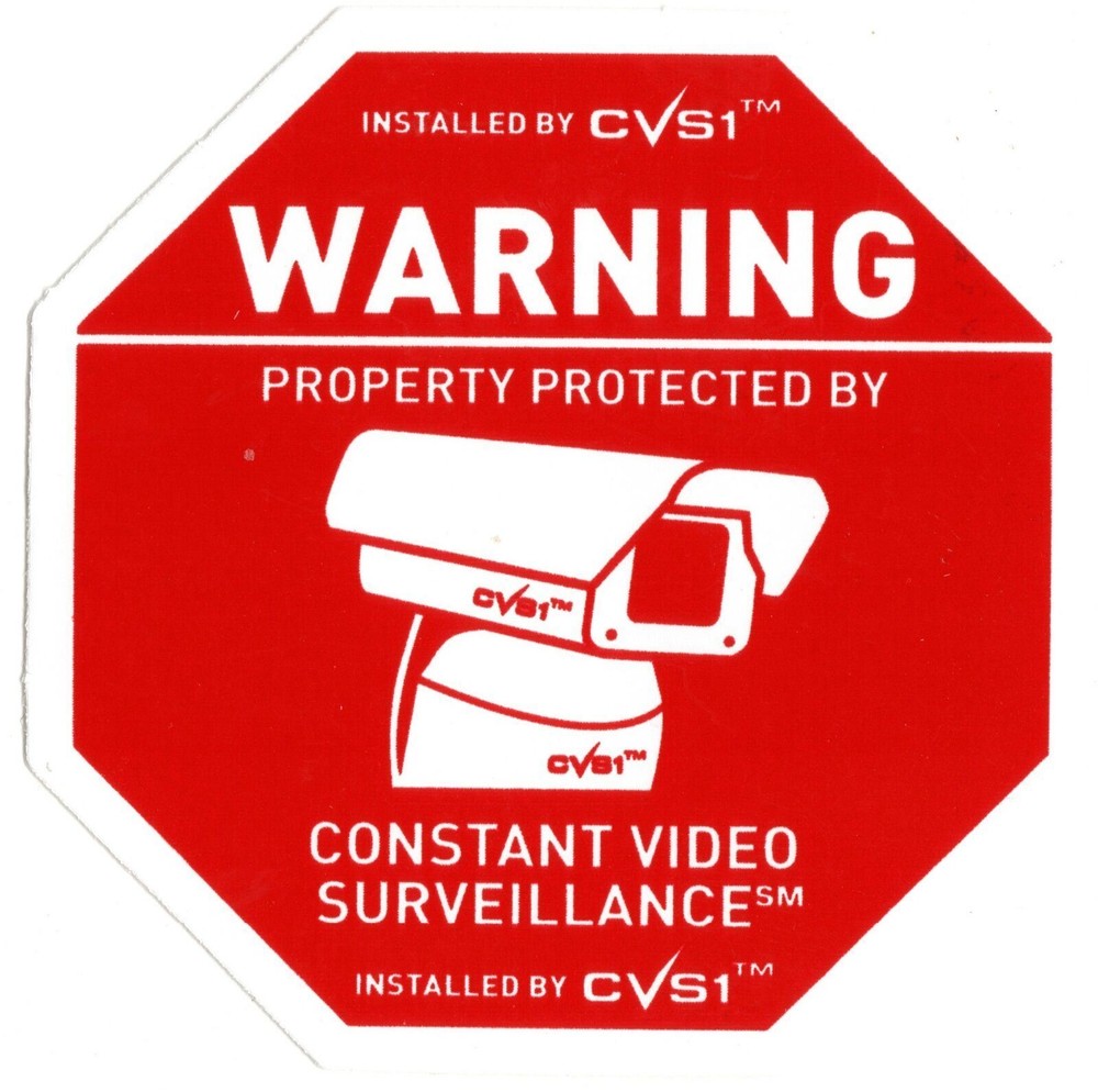10 Home Security Alarm System Stickers & 2 CCTV Warning Decals UV Coated