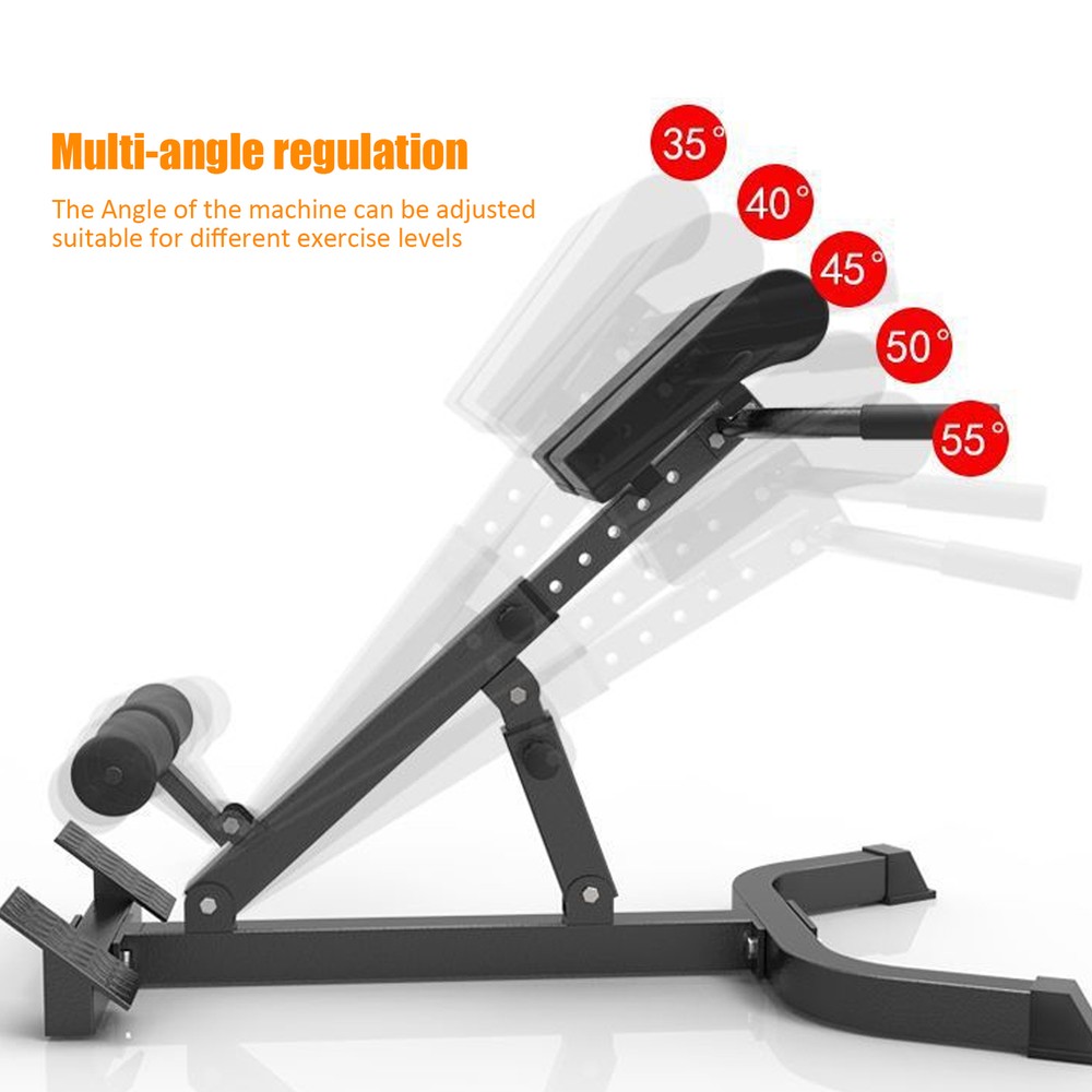 Fold Roman Chair Back Extension Bench Adjustable Angle Abdominal Exercise