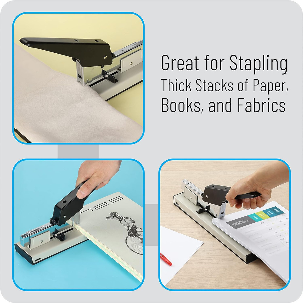Heavy Duty Stapler - 1000 Staples, 100 Sheet High Capacity