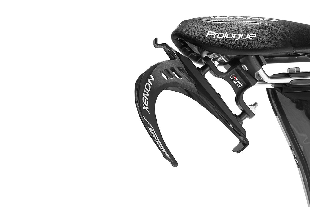 XLAB Delta 105 Saddle Mounted Single Water Bottle Cage, Adjustable Angle - Black