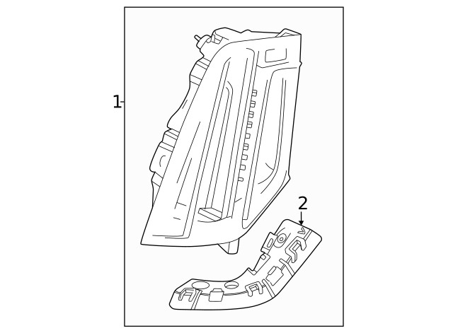 Genuine GM Lamp Bracket 86512504