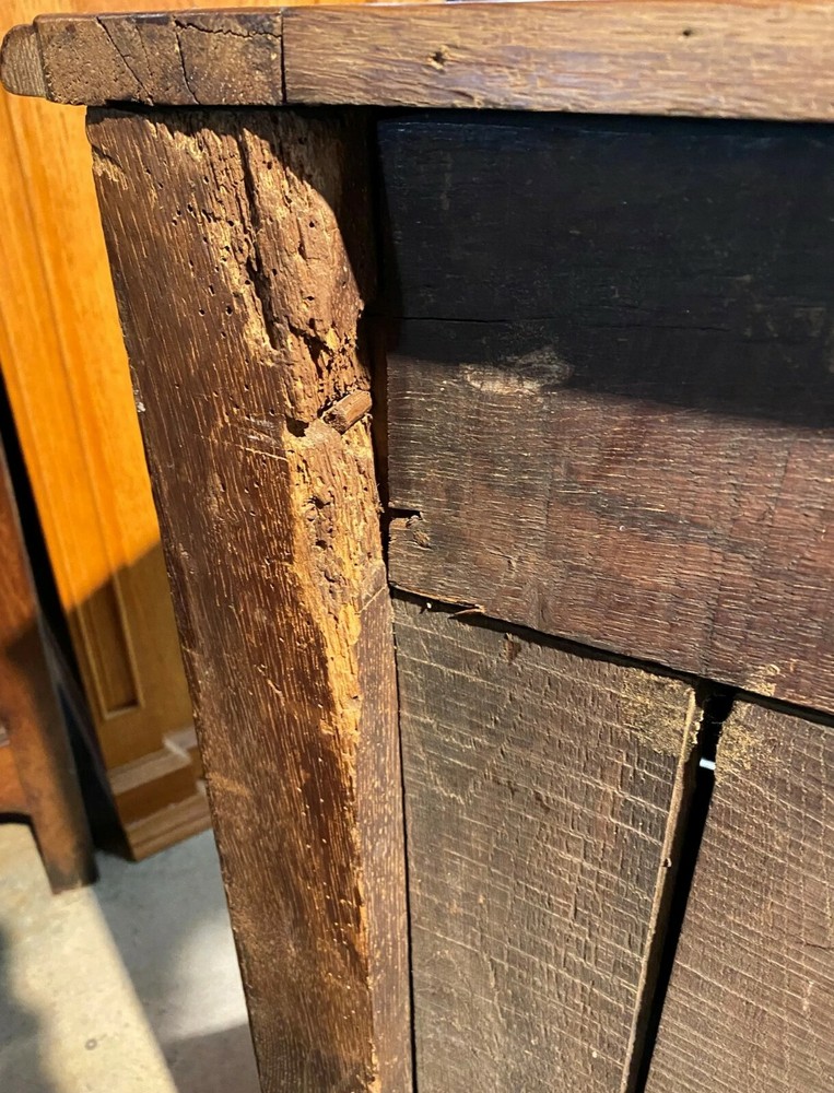 19th c French Provincial Oak Buffet or Server, Restored