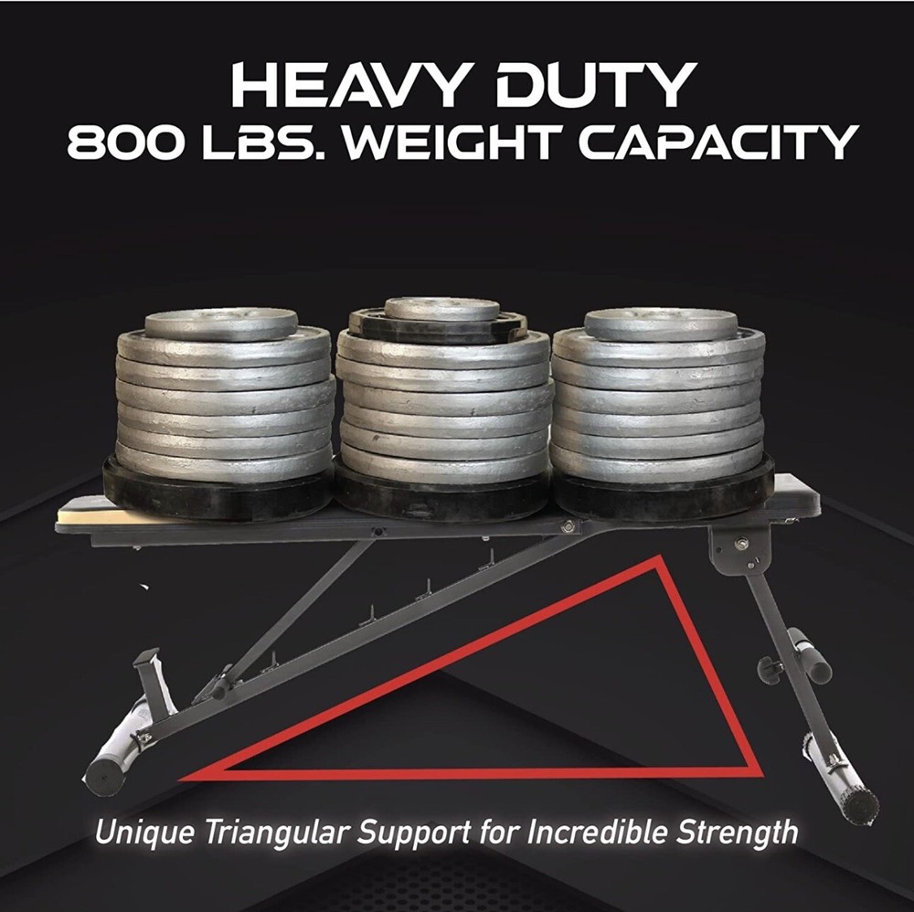 Adjustable Weight Bench Press for Incline Decline Workouts & Strength Training