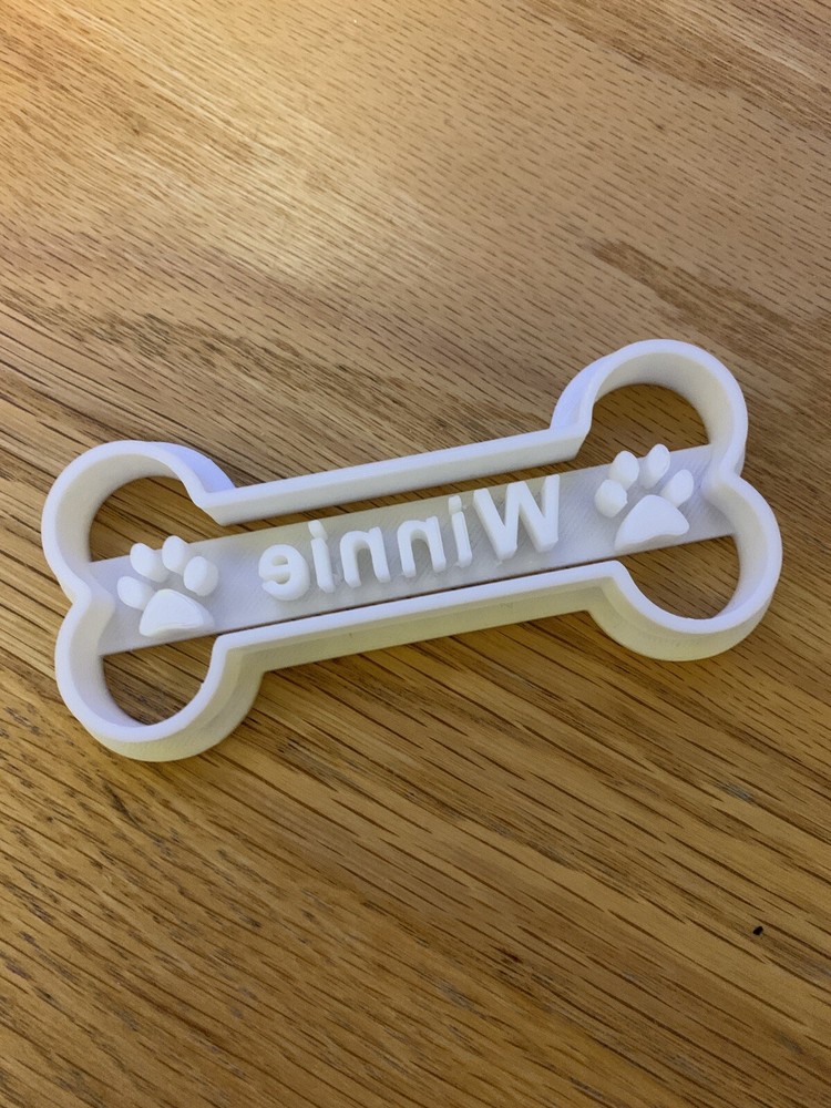Personalized Dog Bone Cookie Cutter - 3 inches - Custom Made!