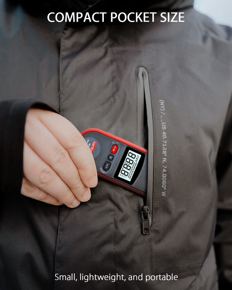 Handheld Anemometer, Digital Wing Wind Speedometer, Pocket Airflow G...