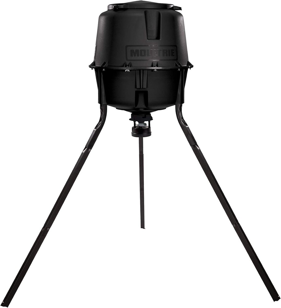 30-Gallon Deer Feeder Tripod - Quick-Lock Hopper System - Digital Timer Contr...