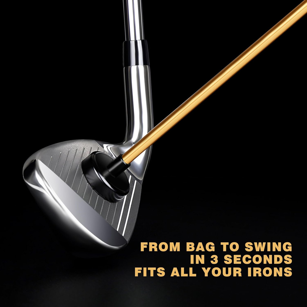 2 Pack 40'' Golf Alignment Sticks with Magnetic Golf Club Alignment Rod,Visualiz