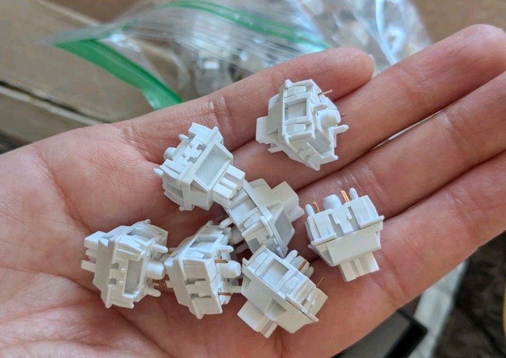 Mechanical Keyboard Switches Chosfox White Fox V1 Linear 80