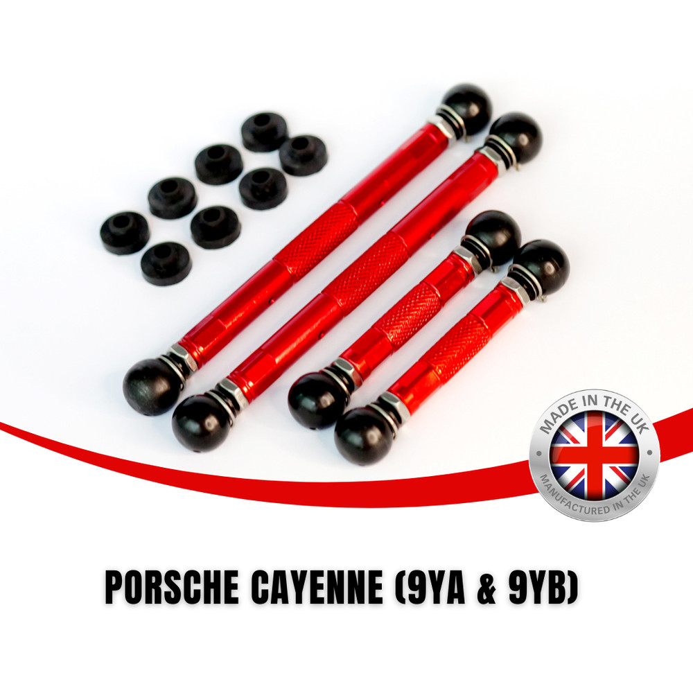 PORSCHE CAYENNE EVOLUTION LOWERING LINKS KIT 9YA 9YB ADVANCED ADJUSTMENT MODULE