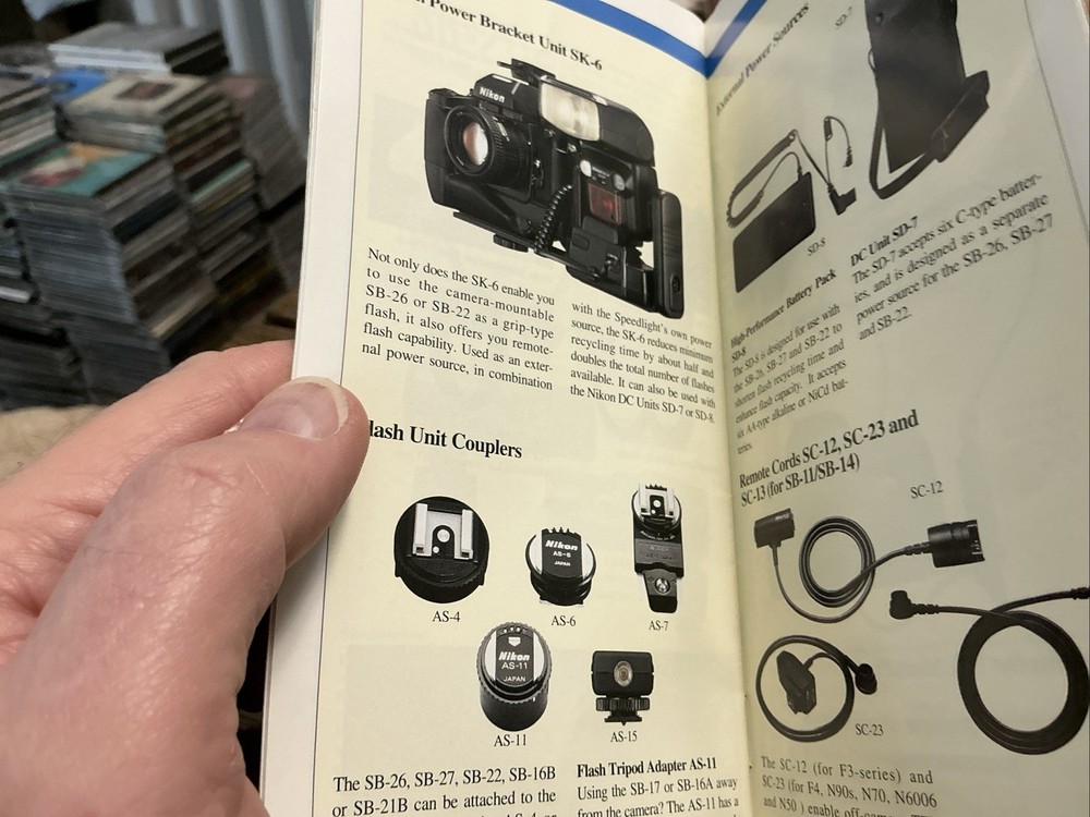 NIKON SPEEDLIGHT UNITS MANUAL VINTAGE - 1996
