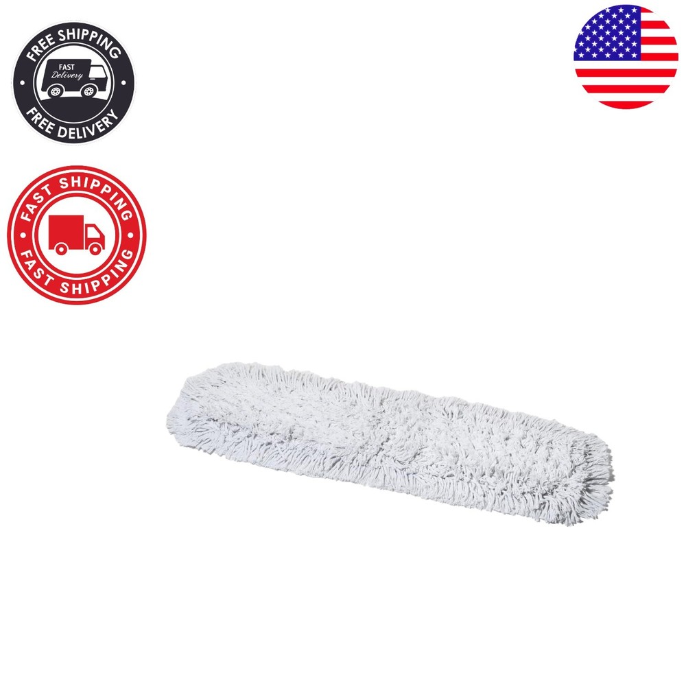 Efficient 24'' Cotton Mop Head - Reusable and Compatible with All Mop Frames