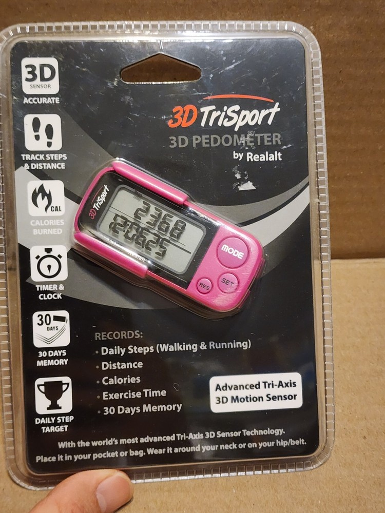 3D TriSport 3D Pedometer by Realalt 3D Motion Sensor Advanced Tri-Axis 3D Motion